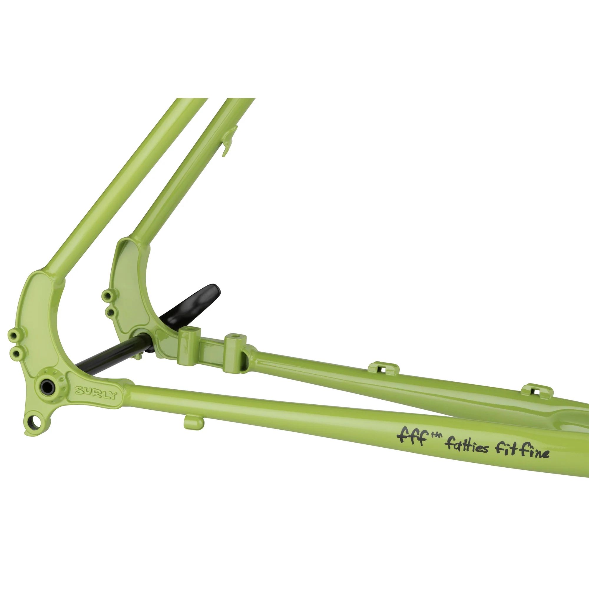 Disc Trucker 26" Frameset - Pea Lime Soup - Image 5