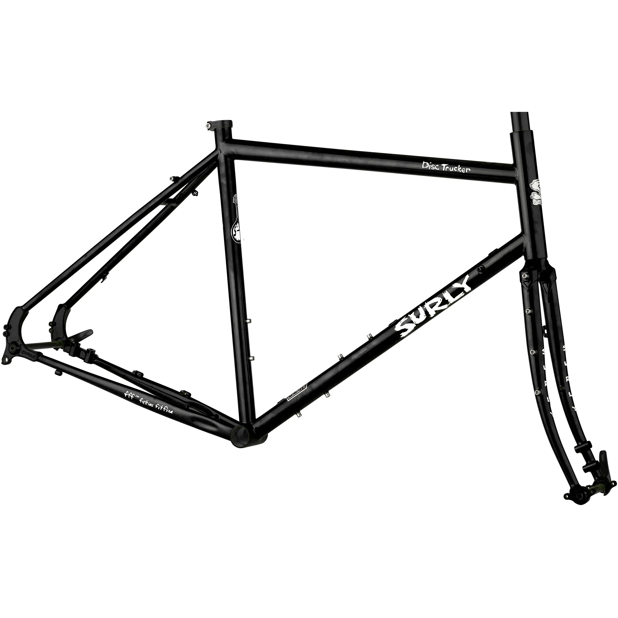 Disc Trucker 700c Frameset - Hi-Viz Black